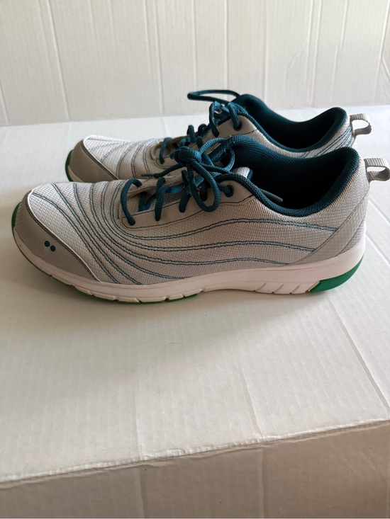 Ryka Shoes - Ryka Women's Athletic Sneakers in Gray with Teal and Green